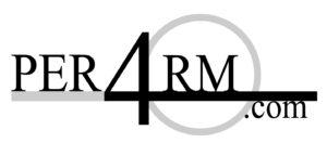 Logo for Per4rm.com, a blog documenting goals and results of a 40 year old attempting to achieve the same performance as at age 20.