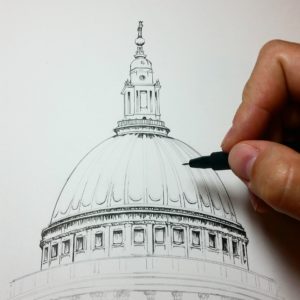 Day 95 - Pen and ink begins
