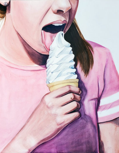 "Soft Serve" Watercolor Painting