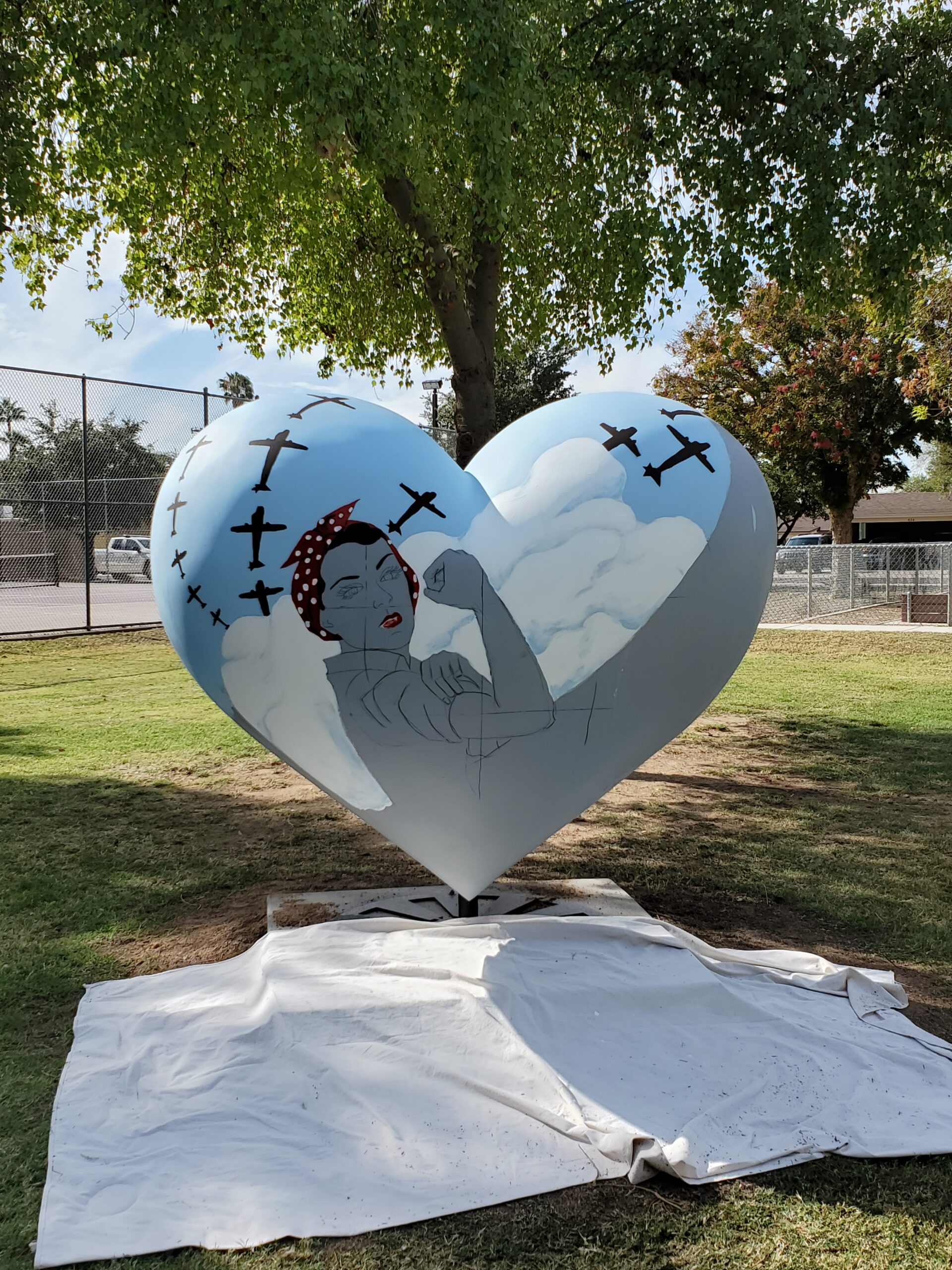 Rosie The Riveter - work in progress HeART of Goodyear